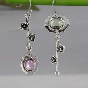 Boho Carved Flower Earrings